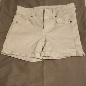 American Eagle Outfitters Cream Jean Shorts